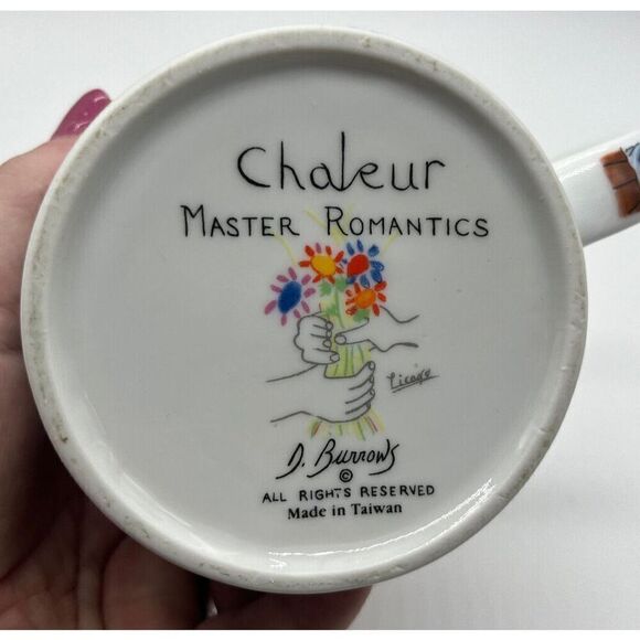 Chaleur Master Romantics Kissing Tito J Burrows Art Deco Ceramic Mug Picasso - Picture 2 of 8
